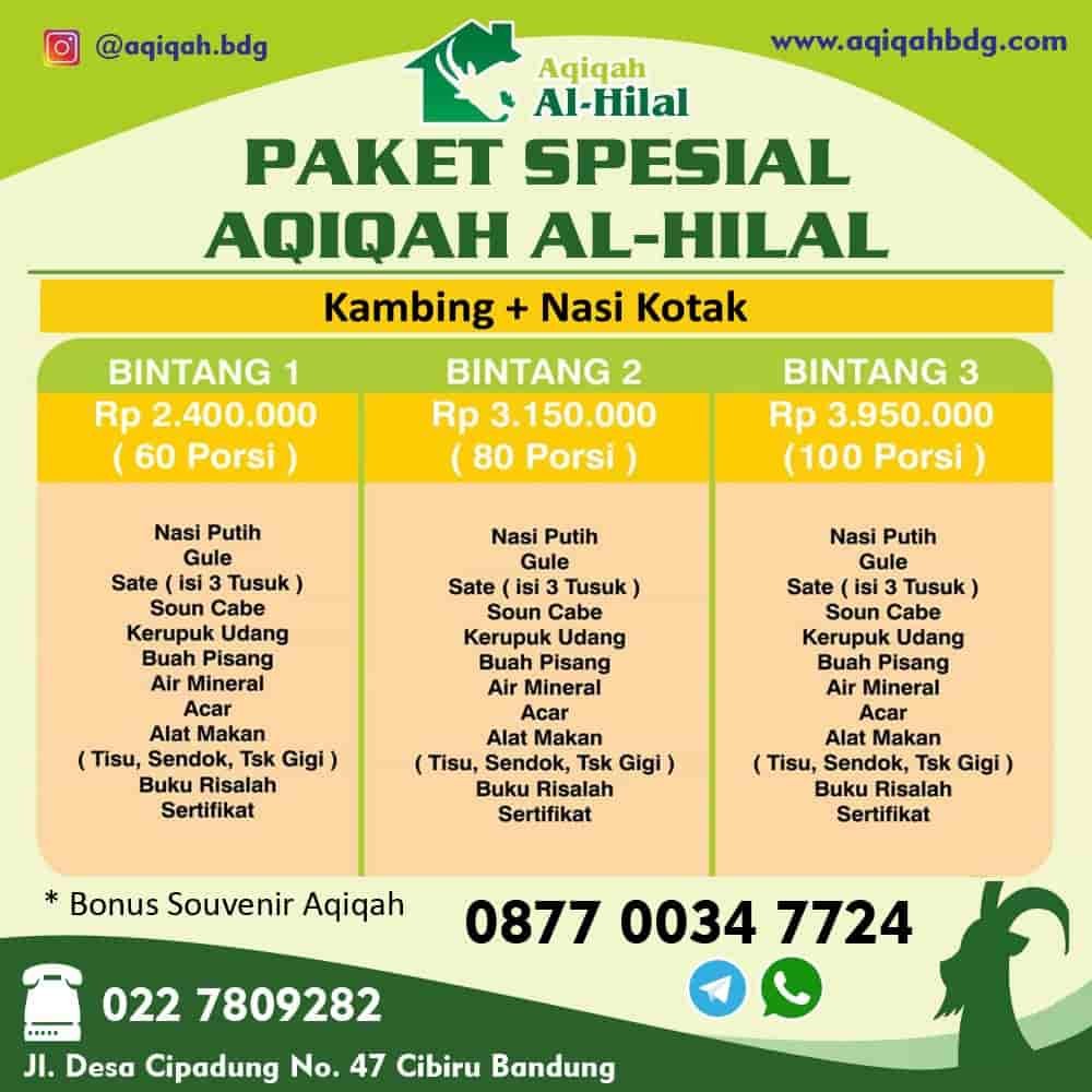 Harga nasi kotak kambing aqiqah Bojongloa Kaler/Kidul